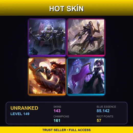 EUNE | Victorious Sejuani | Victorious Lucian | Victorious Sivir | Victorious Morgana | 143 Skin | 161 Champ | Lv149 — Guerilla Tristana