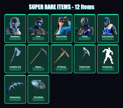 [PC/XBOX/PSN] | Breakpoint | Fixer | Cloud Striker | Trilogy | Point Patroller | 190 skin | 200 pickaxe | 140 emote | 143 glider | Lv2137