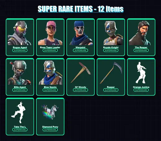 [PC/XBOX/PSN] | Rogue Agent | Rose Team Leader | Warpaint | Royale Knight | The Reaper | 35 skin | 29 pickaxe | 29 emote | 30 glider | Lv305 — Game account