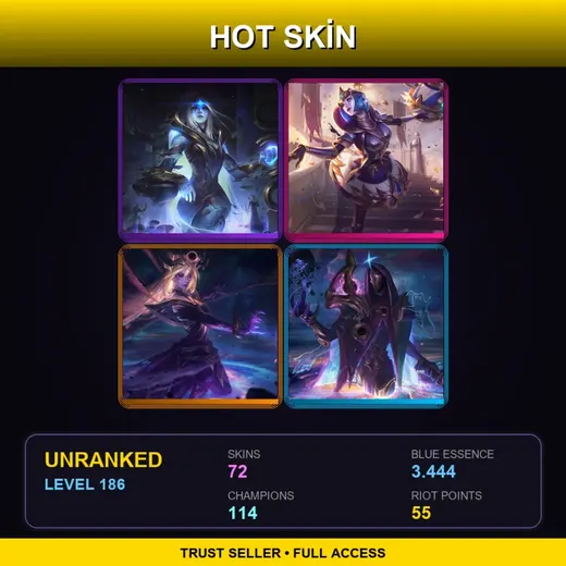TR | Victorious Orianna | Battle Academia Ezreal | Battle Academia Wukong | Spirit Blossom Kindred | 72 Skin | 114 Champ | Lv186