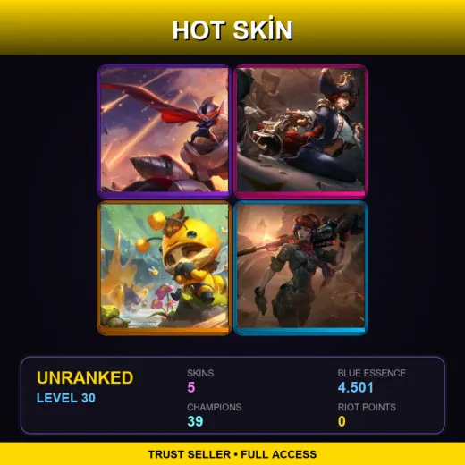 EUNE | Super Galaxy Rumble | Waterloo Miss Fortune | Beemo | Resistance Caitlyn | 5 Skin | 39 Champ | Lv30