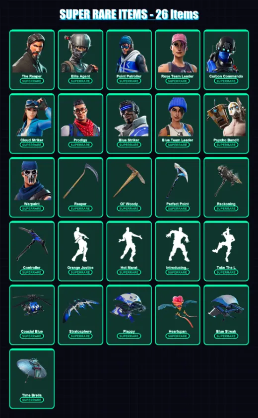 [PC/XBOX/PSN] | The Reaper | Elite Agent | Point Patroller | 205 skin | Lv2341