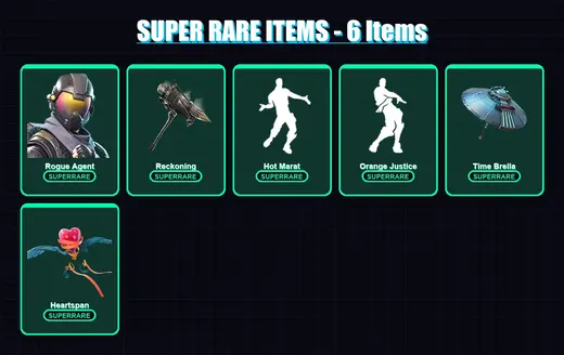 [PS4/PS5/XBOX/PC] | Rogue Agent | Frozen Love Ranger | Vendetta | Fade | Calamity | 194 skin | 253 pickaxe | 215 emote | 218 glider | Lv5261