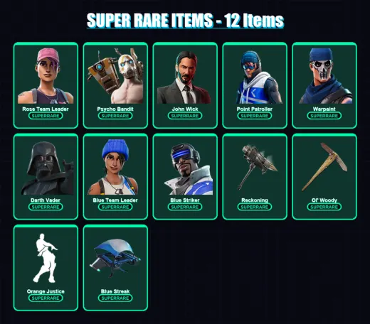 [PS4/PS5/XBOX/PC] | Rose Team Leader | Psycho Bandit | John Wick | 331 skin | Lv4515