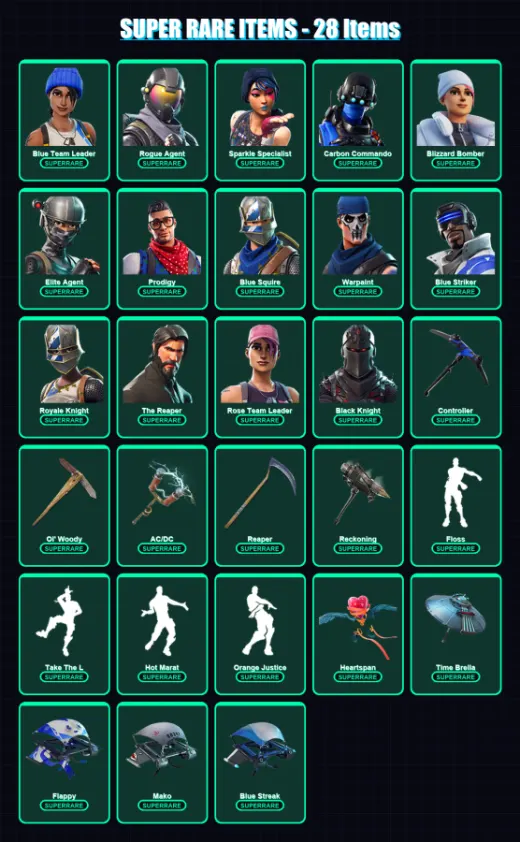 [PC/XBOX] | Blue Team Leader | Rogue Agent | Sparkle Specialist | 121 skin | Lv1506