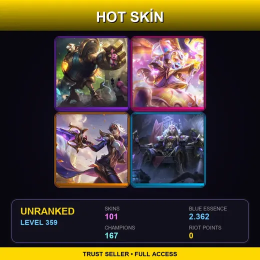 TR | Victorious Blitzcrank | Prestige Space Groove Lulu | Victorious Fiora | Victorious Sejuani | 101 Skin | 167 Champ | Lv359