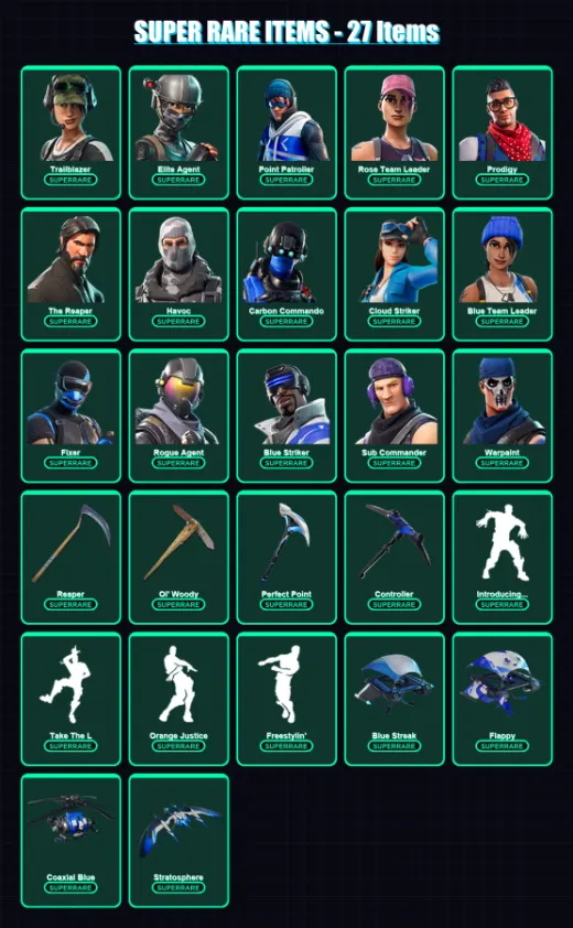 [PS4/PS5/XBOX/PC] | Trailblazer | Elite Agent | Point Patroller | 150 skin | Lv1641