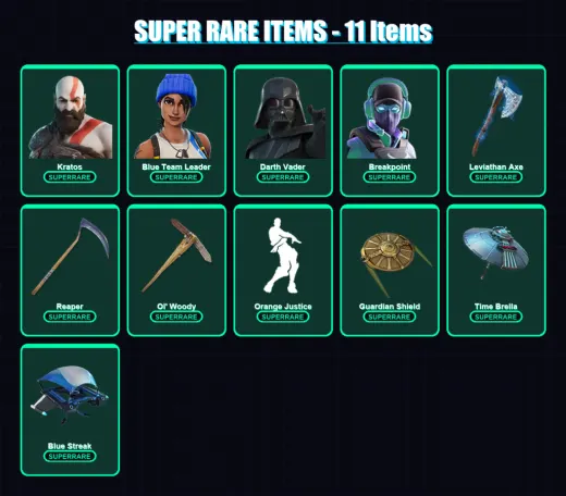 [PC] | Kratos | Blue Team Leader | Darth Vader | Breakpoint | Torin | 199 skin | 225 pickaxe | 160 emote | 154 glider | Lv2499