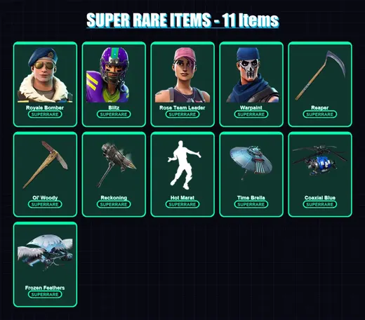 [PC/XBOX] | Royale Bomber | Blitz | Rose Team Leader | Warpaint | Zenith | 198 skin | 197 pickaxe | 140 emote | 152 glider | Lv2005