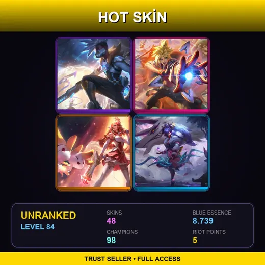 VN | Battle Academia Ezreal | Star Guardian Miss Fortune | Spirit Blossom Kindred | Pulsefire Ekko | 48 Skin | 98 Champ | Lv84 — LoL account
