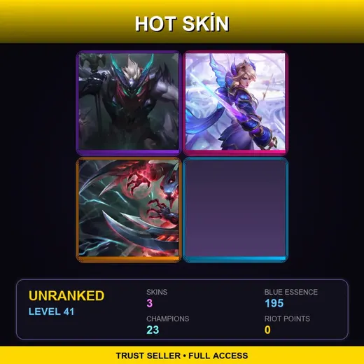 LAN | Dragon Knight Mordekaiser | Faerie Court Fiora | Eternum Nocturne | 3 Skin | 23 Champ | Lv41 — Dragon Knight Mordekaiser