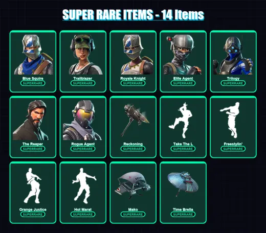 [PC/PSN] | Blue Squire | Trailblazer | Royale Knight | Elite Agent | Trilogy | 61 skin | 59 pickaxe | 67 emote | 66 glider | Lv963