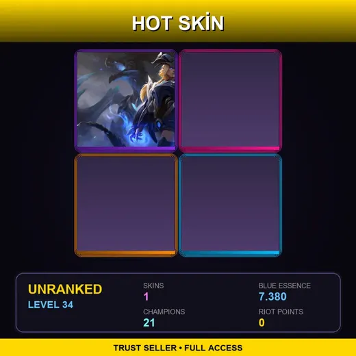 RU | Worlds 2014 Shyvana | 1 Skin | 21 Champ | Lv34 — Worlds 2014 Shyvana