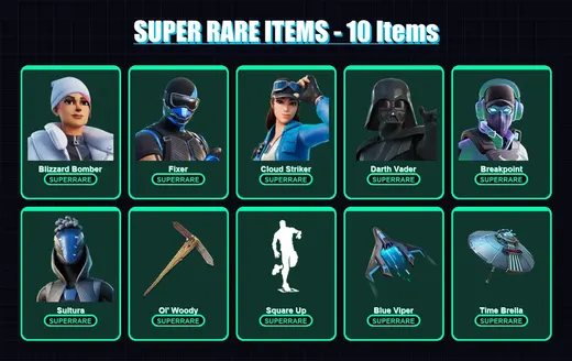 [PS4/PS5/XBOX/PC] | Blizzard Bomber | Fixer | Cloud Striker | Darth Vader | Breakpoint | 327 skin | 396 pickaxe | 264 emote | 280 glider | Lv4945