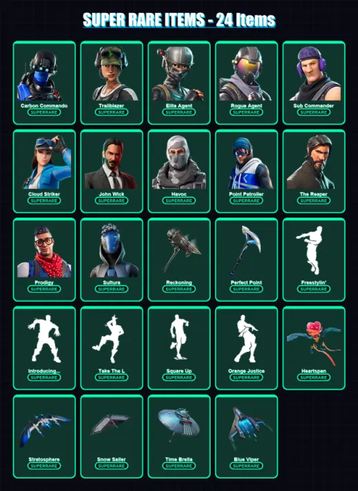 [PS4/PS5/XBOX/PC] | Carbon Commando | Trailblazer | Elite Agent | 184 skin | Lv3267