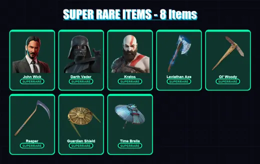 [PC] | John Wick | Darth Vader | Kratos | Menace | Gear Specialist Maya | 342 skin | 360 pickaxe | 348 emote | 251 glider | Lv5412