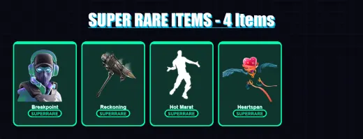 [PS4/PS5/XBOX/PC] | Breakpoint | Rox | Dire | Sentinel | Deadfire | 46 skin | 38 pickaxe | 82 emote | 46 glider | Lv566