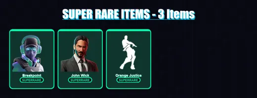 [PC/PSN] | Breakpoint | John Wick | Catalyst | Hades | Mandalorian | 162 skin | 190 pickaxe | 113 emote | 152 glider | Lv2132