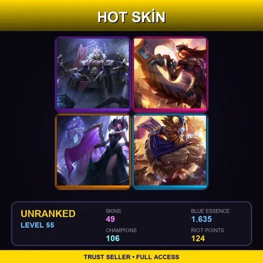 EUNE | Victorious Sejuani | Victorious Sivir | Victorious Morgana | Victorious Maokai | 49 Skin | 106 Champ | Lv55
