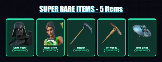 [PC/XBOX/PSN] | Darth Vader | Major Glory | Deadpool | Optimus Prime | Ronin | 253 skin | 262 pickaxe | 216 emote | 204 glider | Lv3774