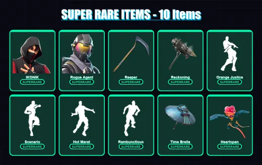 [PC/XBOX] | IKONIK | Rogue Agent | Frozen Red Knight | A.I.M. | The Ice King | 120 skin | 133 pickaxe | 119 emote | 101 glider | Lv1377