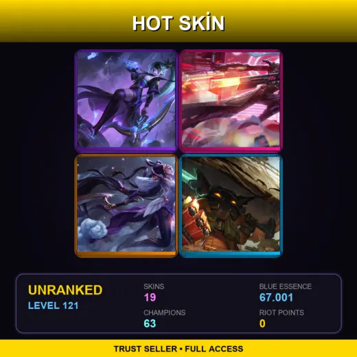 LAN | Spirit Blossom Vayne | PROJECT: Lucian | Lunar Goddess Diana | Omega Squad Veigar | 19 Skin | 63 Champ | Lv121 — Groovy Zilean