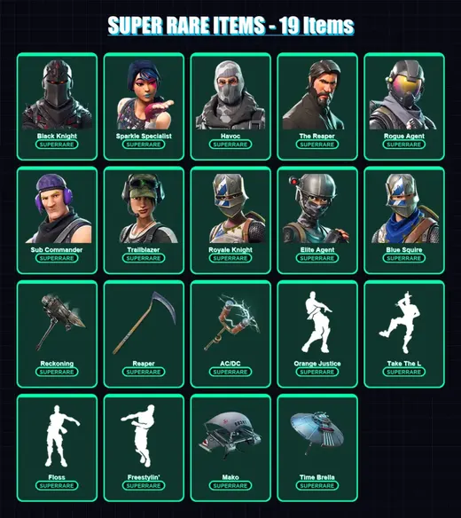 [PC/XBOX/PSN] | Black Knight | Sparkle Specialist | Havoc | The Reaper | Rogue Agent | 36 skin | 33 pickaxe | 34 emote | 37 glider | Lv540 — Game account