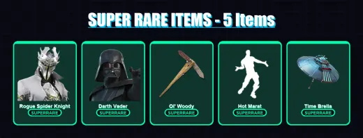 [PC/PSN] | Rogue Spider Knight | Darth Vader | Deadpool | The Ageless | Blackheart | 116 skin | 124 pickaxe | 110 emote | 122 glider | Lv1684