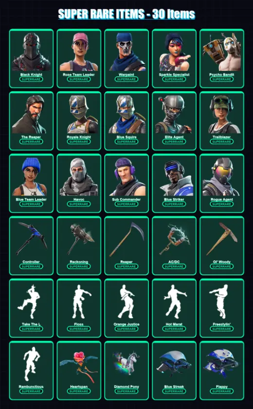 [PC/XBOX/PSN] | Black Knight | Rose Team Leader | Warpaint | 149 skin | Lv1192