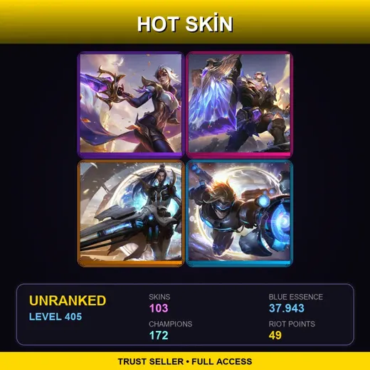 LAS | Victorious Fiora | Victorious Braum | Battle Academia Leona | Cosmic Blade Master Yi | 103 Skin | 172 Champ | Lv405