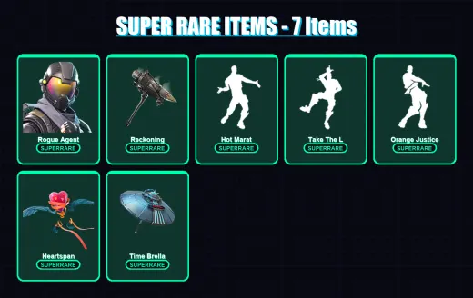 [PC/PSN] | Rogue Agent | Snap | Rox | Zenith | Eternal Knight | 90 skin | 106 pickaxe | 103 emote | 113 glider | Lv1423