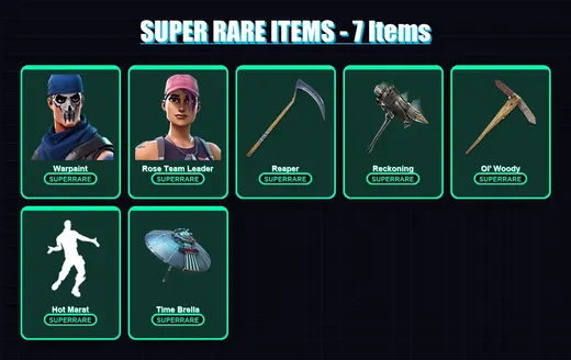 [PC/XBOX/PSN] | Warpaint | Rose Team Leader | The Prisoner | Fusion | Hybrid | 93 skin | 108 pickaxe | 79 emote | 93 glider | Lv1441