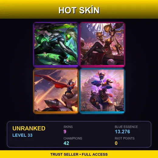 BR | PROJECT: Ekko | Firecracker Vayne | Super Galaxy Rumble | Three Honors Malzahar | 9 Skin | 42 Champ | Lv33