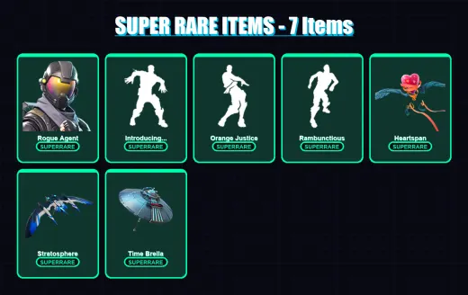 [PC/PSN] | Rogue Agent | Power Chord | Renzo the Destroyer | Blackheart | Valeria | 58 skin | 78 pickaxe | 76 emote | 72 glider | Lv957