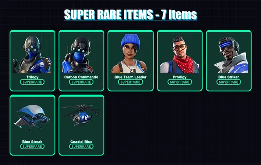 [PS4/PS5/XBOX/PC] | Trilogy | Carbon Commando | Blue Team Leader | Prodigy | Blue Striker | 7 skin | 5 pickaxe | 10 emote | 11 glider | Lv152 — Game account
