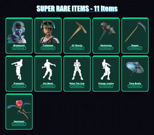[PC/XBOX/PSN] | Breakpoint | Trailblazer | Vendetta | Hades | Blackheart | 242 skin | 224 pickaxe | 252 emote | 198 glider | Lv3117