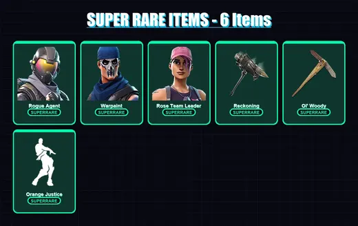[PS4/PS5/PC] | Rogue Agent | Warpaint | Rose Team Leader | Ragnarok | Calamity | 63 skin | 101 pickaxe | 96 emote | 93 glider | Lv1337