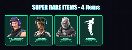 [PS4/PS5/XBOX/PC] | Sub Commander | Trailblazer | Havoc | Winterfest Bushranger | Holiday Boxy | 5 skin | 10 pickaxe | 6 emote | 9 glider | Lv142