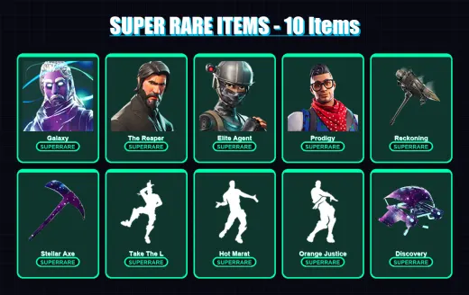 [PC/XBOX/PSN] | Galaxy | The Reaper | Elite Agent | Prodigy | Omega | 42 skin | 25 pickaxe | 41 emote | 28 glider | Lv292