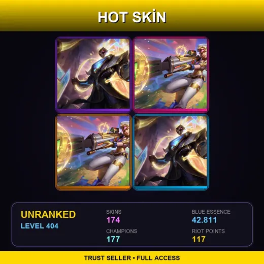 LAS | Prestige Pulsefire Thresh (2022) | Prestige Arcade Caitlyn (2022) | Prestige Arcade Caitlyn | 174 Skin | 177 Champ | Lv404