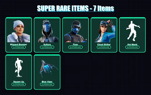 [PC] | Blizzard Bomber | Sultura | Fixer | Cloud Striker | Drift | 27 skin | 46 pickaxe | 41 emote | 35 glider | Lv529