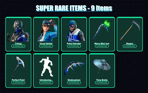 [PS4/PS5/XBOX/PC] | Trilogy | Cloud Striker | Point Patroller | The Scientist | Luxe | 55 skin | 106 pickaxe | 76 emote | 96 glider | Lv1643