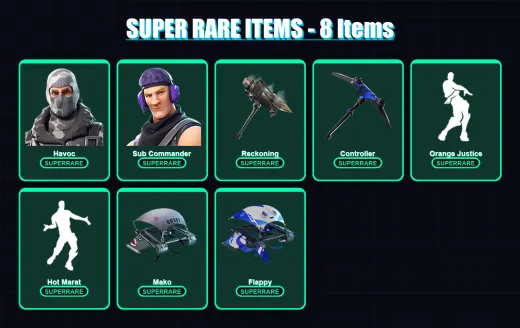 [PC/XBOX] | Havoc | Sub Commander | A.I.M. | Calamity | The Prisoner | 31 skin | 23 pickaxe | 36 emote | 29 glider | Lv458