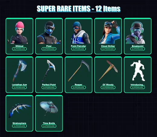 [PS4/PS5/XBOX/PC] | Wildcat | Fixer | Point Patroller | Cloud Striker | Breakpoint | 219 skin | 250 pickaxe | 180 emote | 172 glider | Lv2691