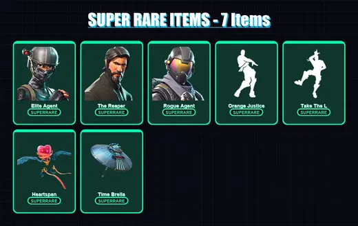 [PC/XBOX/PSN] | Elite Agent | The Reaper | Rogue Agent | Spectra Knight | Valor | 51 skin | 86 pickaxe | 65 emote | 89 glider | Lv1206