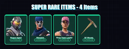 [PC/PSN] | Rogue Agent | Warpaint | Rose Team Leader | Hybrid | Carbide | 10 skin | 13 pickaxe | 13 emote | 16 glider | Lv193
