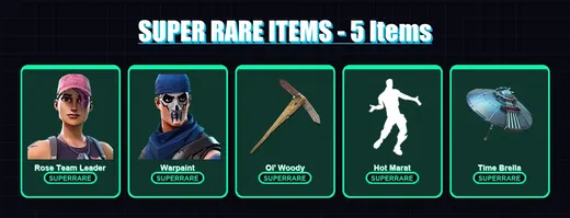 [PC/XBOX/PSN] | Rose Team Leader | Warpaint | Deadpool | The Ageless | Mandalorian | 61 skin | 78 pickaxe | 78 emote | 84 glider | Lv1294