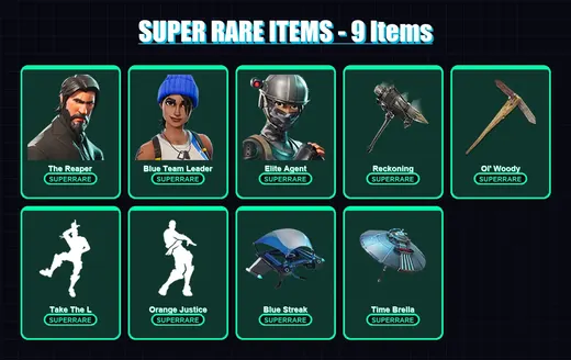 [PC/XBOX/PSN] | The Reaper | Blue Team Leader | Elite Agent | Ragnarok | Dark Voyager | 67 skin | 106 pickaxe | 80 emote | 100 glider | Lv1508