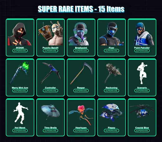 [PC/XBOX/PSN] | IKONIK | Midas | Chani | Unchained Ramirez | Psycho Bandit | 220 skin | 219 pickaxe | 210 emote | 174 glider | Lv3165