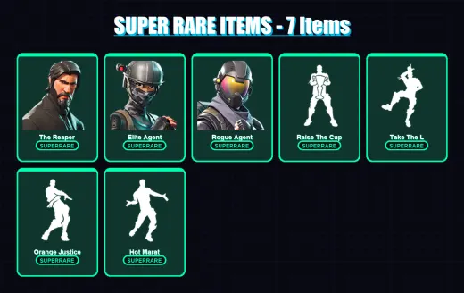 [PC/PSN] | The Reaper | Elite Agent | Rogue Agent | The Ice King | Raz | 109 skin | 82 pickaxe | 108 emote | 92 glider | Lv1340